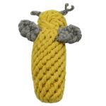 Bumble Busy Small Bee Dog Toy Woven Cotton Rope Teeth Cleaning Bite Resistant