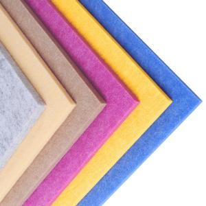 China Rectangle Fireproof Polyester Light Weight PET Acoustic Panels For Office factory