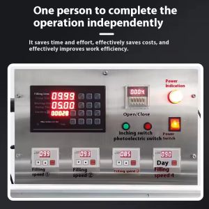 Automatic Four-Head CNC Liquid Filling Machine PET for Small Scale Glass Fruit