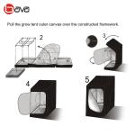 1680D Reflective Fabric Plant Grow Box 60x60/60x120 Garden Grow Tent Kit with