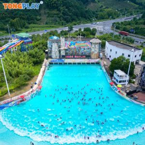 Commercial Wave Pool Water Play Equipment with 18.7m × 13.4m Dimensions and 420m³ Pool Capacity