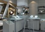 Brand Jewelry Counter Metal Display Stands , Metal Display Rack For Watches