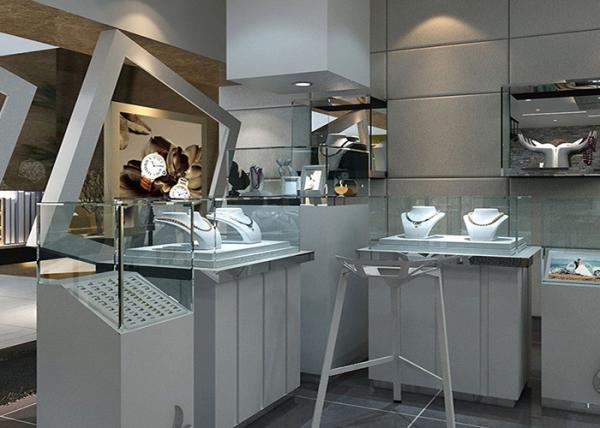Brand Jewelry Counter Metal Display Stands , Metal Display Rack For Watches