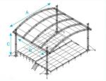 Square Screw Bolt Truss System Lighting Truss Black