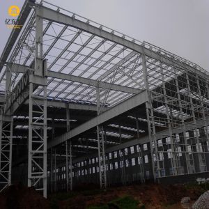 Steel Frame Building Construction 30x50m with Aluminum Sliding Doors