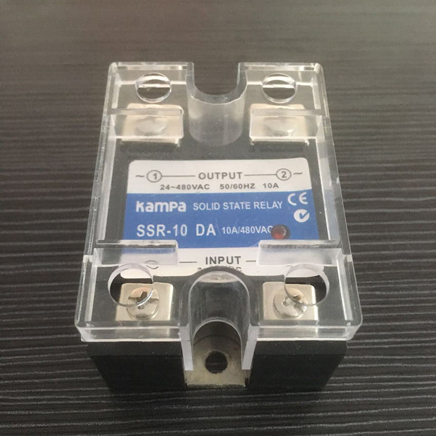 Single Phase SSR Relay 10A Relay 3-32VDC High Quality SSR-10DA 10A DC to AC 380V AC Solid State Relay (SSR-DA)