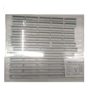China WCON 2.54mm IDC Socket 26P Spring Type W/T Bump Sel.1U&quot; Au / Sn ROHS Grey factory