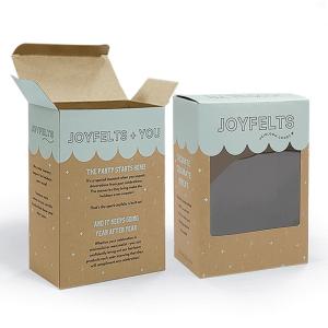 China Eco Friendly Auto Lock Bottom Box UV Printing Brown Kraft Paper Gift Boxes factory