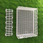 Ventilated Portable Poultry Travel Cage Easy Assembly Yellow White Plastic