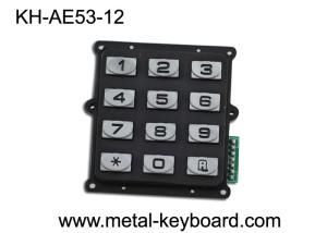 China Anti - vandal Metal Numeric Keypad IP 65 , 12 button Entry Keypad numeric on sale