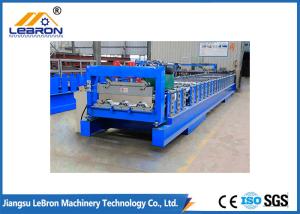 China Galvanized Steel Coil 15KW Floor Deck Roll Forming Machine 0.8-1.5mm Thickness factory