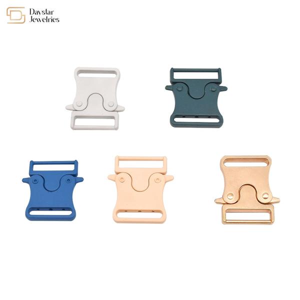 Metal Side Quick Release Buckle , Diy Bag Webbing Replace Horn Military Belt