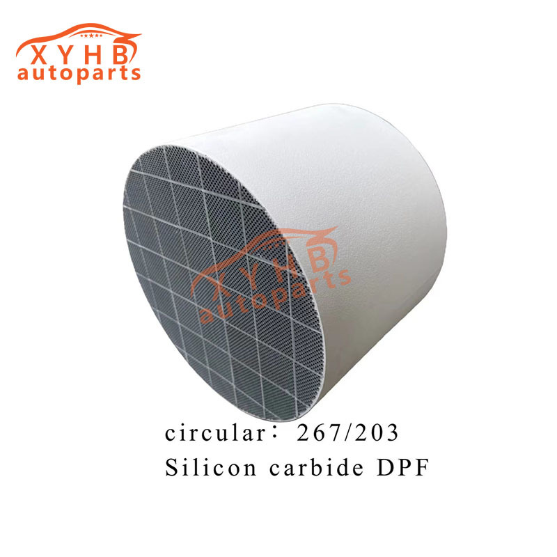Ceramic Carrier Silicon Carbide Three-Way Catalytic Filter Element Euro 1-5 Model: 267*203