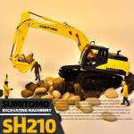 1 50 Scale Alloy Diecast Model SH210-6 Excavator Collectible Miniature Toy for