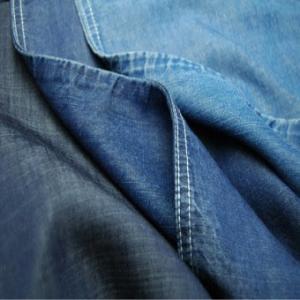 China Soft Denim Tencel Lyocell Fabric 78% Cotton 20% Tencel 2% Spandex factory