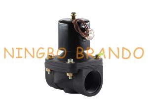 China Diaphragm Operated ABS Plastic Solenoid Valve For Water 2 Inch 12VDC 24VDC 220VAC factory