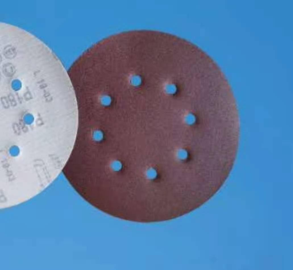 125mm Velcro sand paper 8 hole abrasive paper polisher shining for aluminum surface  ALL GRIT