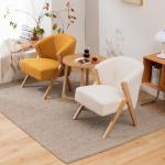 W60*D68*H77CM Modern Living Room Furniture Lounge Chair KD Wooden Sofa Chair