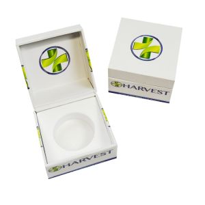 China Magnetic Flip Top Cigarette Packaging Box Live Rosin Concentrate Glass Jar Boxes on sale