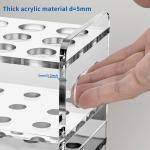Science 12Pcs 25x200mm(80ml) Glass Test Tubes With Cork Stoppers|1 Rack Of