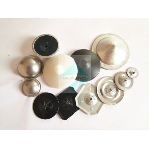 China 7/8 Stainless Steel Dome Cap Washers , CD Weld Pin Washer For 12Ga 14Ga Pins on sale