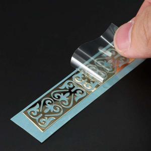 China Waterproof Transparent Clear Label Stickers Transfer Metal Letters Embossed Nickel Decal on sale