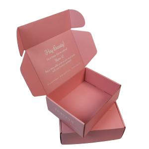 China PDF AI Pink Cardboard Flip Cosmetic Packaging Paper Box Aqueous Coating factory
