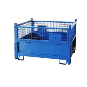 Self Loading Warehouse Storage Cage Collapsible Customized