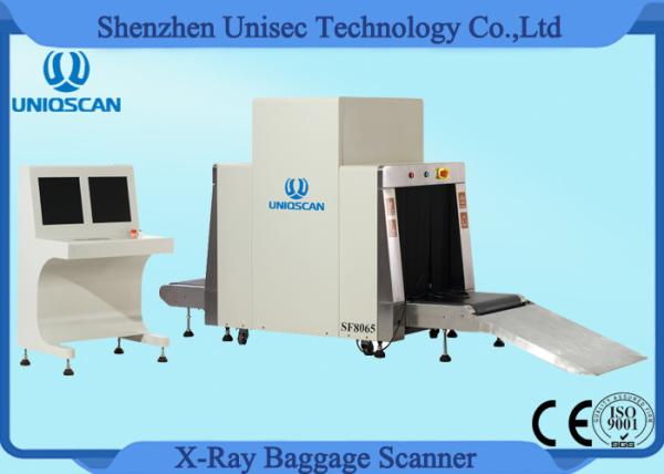 Conveyor X Ray Luggage Scanner With 40mm Steel Penetration , 800*650mm Tunnel