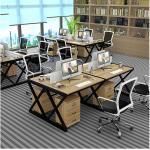 Steel Office Furniture Partitions , E1 Grade Desktop Office Desk