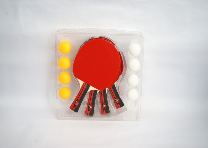 Carry Bag Packing Table Tennis Set 4 Bats 8 ABS Balls With Rubber Durable Color Handle