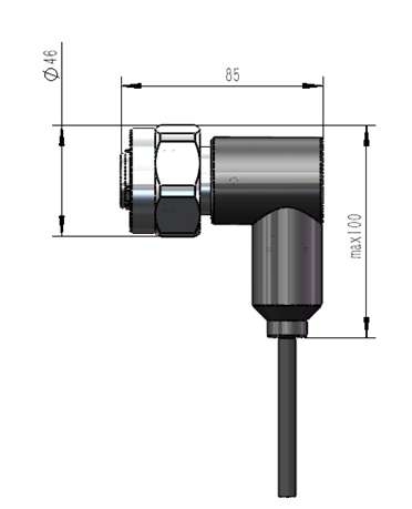 OE46M/30M Underwater Optical Electrical Connector 2-32 Cores Standard With 316L Connector Housing