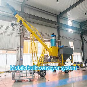 Custom Mobile Loader Cement Filling Automatic Silo Feeding System Auger Screw