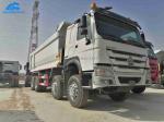 Customized 12 Wheel Dump Truck , 8x4 Tipper Truck With 50 Tons Loading Capacity