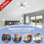 32 inch 6 MDF blade ceiling fan light controlled by remote and pure copper motor