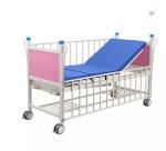 Manual Hospital Pediatric Bed Two Crank Child Bed With Bed Head Boards