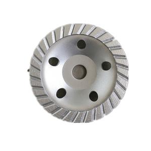 China hot press 4inch 105×4.5×20×22.23mm Sintered 105mm Diamond Continuous Turbo Grinding Cup Wheel For Concrete , Stone factory