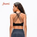 Lulu Yoga Cross Back Yoga Sports Bras High Impact Naked Feeling Women Gym Bra