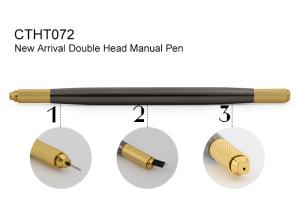 China Double Head Manual Tattoo Pen For Permanent Makeup Eyebrow OEM factory