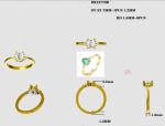 Delicate CZ Dainty Emerald Jewelry Ring Simple 925 Sterling Silver