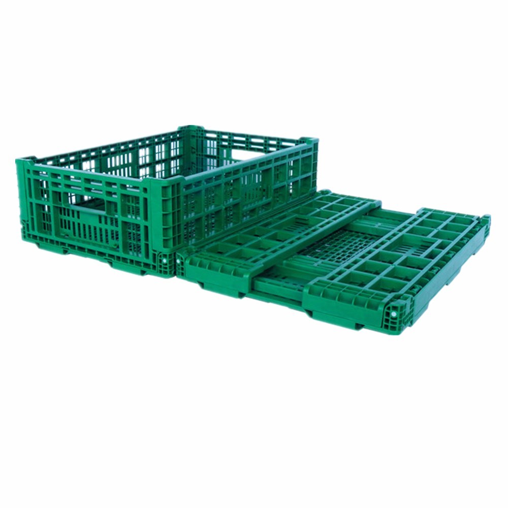 Collapsible plastic container stackable turnover plastic box storage