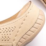 BS087 Manufacturers New Style Sandals For Women'S Outer Wear Wedge Heel Hollow
