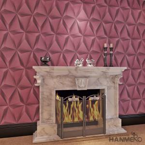 China Modern Foam Vinyl Embossed Wallpaper / Interior Design Wall Paper With 3D Effect factory