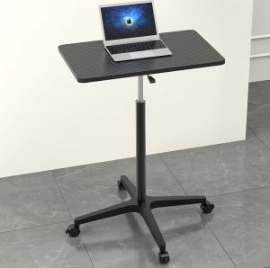 China Custom Wooden Black Pneumatic Height Adjustable Lift Tea Desk Coffee Table for Office factory