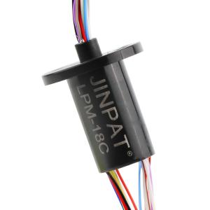 China Mechanical Slip Ring 250 Rpm 18 Circuits JINPAT Micro cap slip ring factory