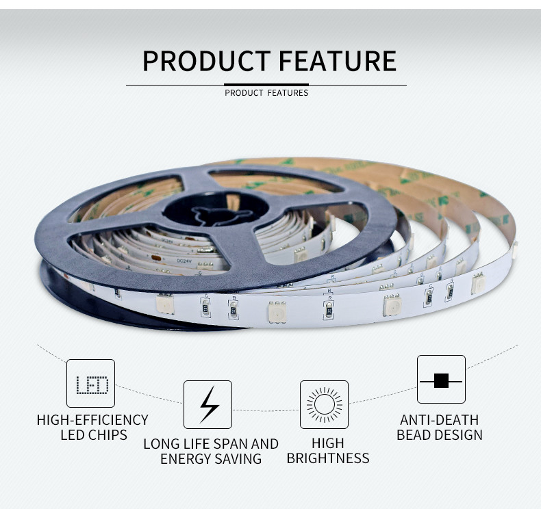 IP20 IP65 IP67 IP68 waterproof high quality led strip DC12V/24V 30 leds 5050 RGBW LED strip outdoor display