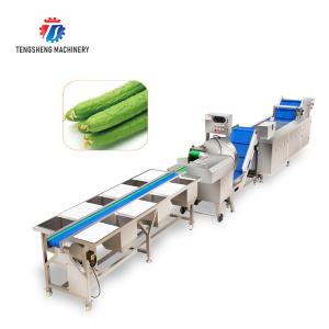 China 165MM Belt Industrial Vegetable Processing Machine Fruit Selection Washing Cutting Machine factory