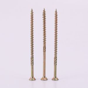 Double Coutnersunk Torx CSK Chipboard Screw Yellow Type 17 Torx Multi Purpose