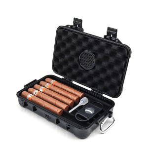 Insulation-Free Plastic Cigar Case with Lock Closure Lightweight