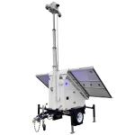 Solar Powered Surveillance Trailer For Off Grid Remote Area Monitoring